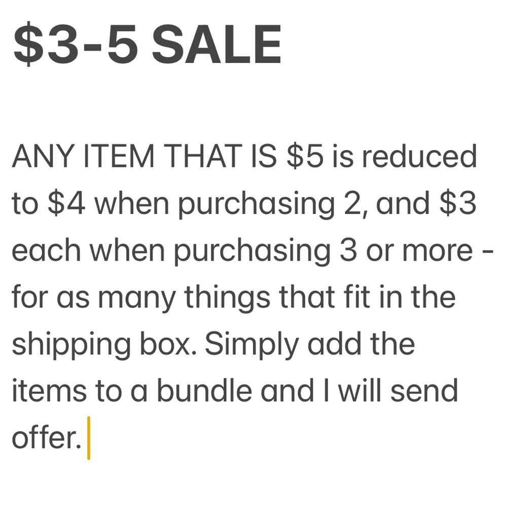 Sale